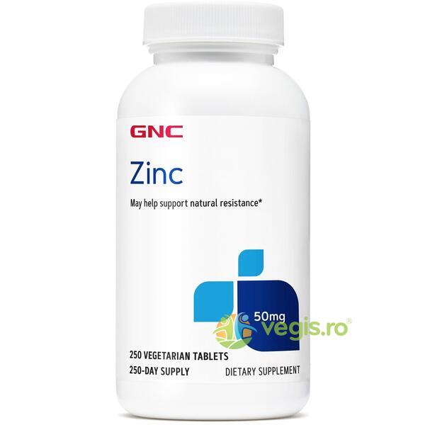 Zinc 50mg 250tb vegetale, GNC, Vitamine, Minerale & Multivitamine, 1, Vegis.ro