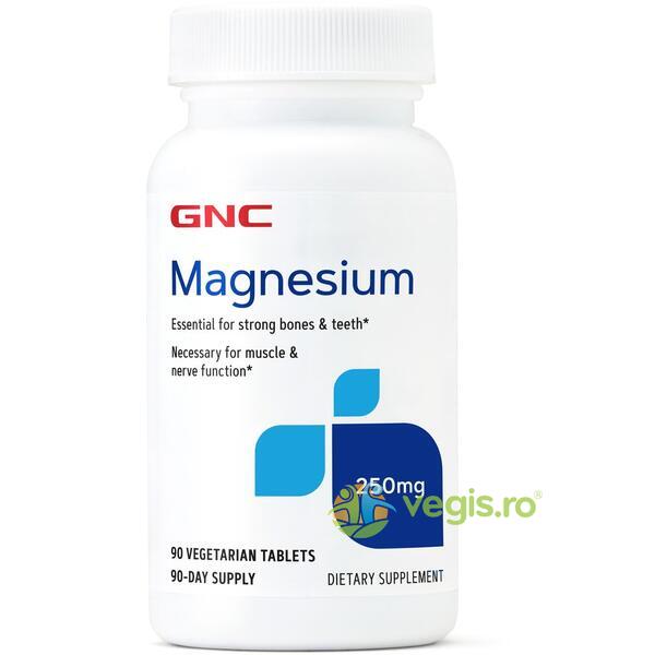 Magneziu (Magnesium) 250mg 90tb vegetale, GNC, Vitamine, Minerale & Multivitamine, 1, Vegis.ro