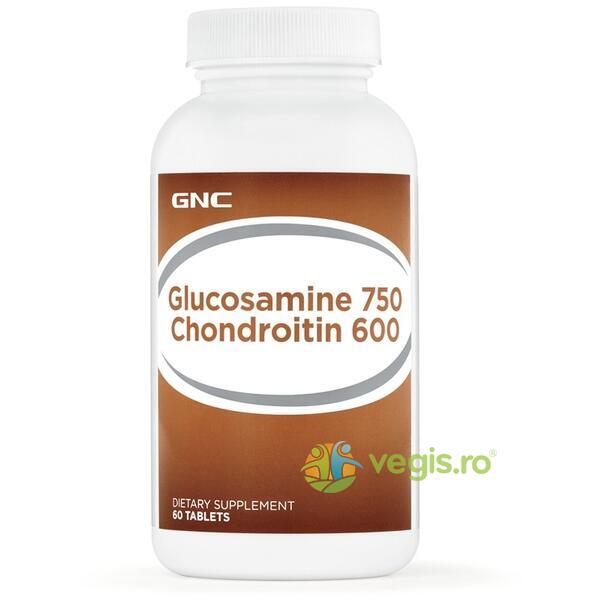Glucozamina 750mg si Condroitina 600mg 60tb, GNC, Capsule, Comprimate, 1, Vegis.ro
