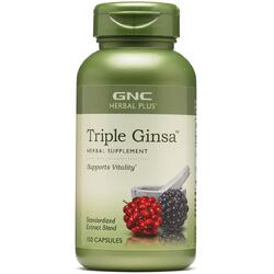 Triple Ginsa (Extract din 3 Tipuri de Ginseng) Herbal Plus 700mg 100cps GNC