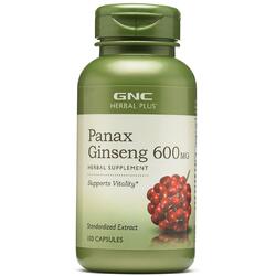 Panax Ginseng (Extract Standardizat de Ginseng) Herbal Plus 600mg 100cps GNC