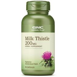 Milk Thistle (Silimarina) Herbal Plus 200mg 90cps vegetale GNC