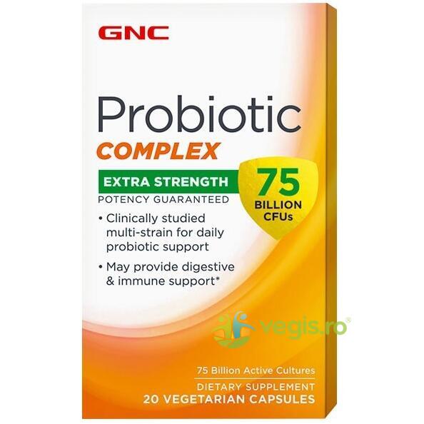 Probiotic Complex Extra Strength cu 75 Miliarde (CFU) 20cps vegetale, GNC, Probiotice si Prebiotice, 1, Vegis.ro