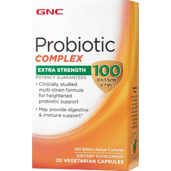 Probiotic Complex Extra Strength 100 Miliarde Culturi Vii (CFU) 20cps vegetale GNC