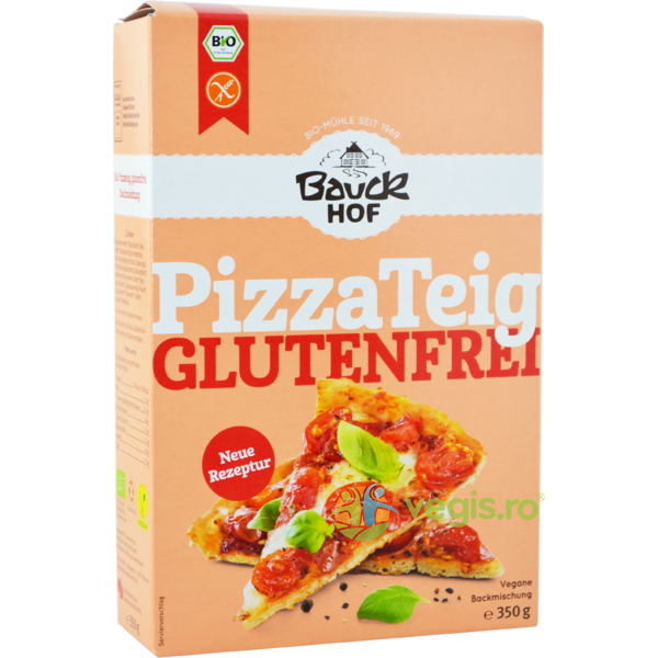 Mix de Faina pentru Pizza Fara Gluten Ecologic/Bio 350g, BAUCKHOF, Faina, Tarate, Grau, 1, Vegis.ro