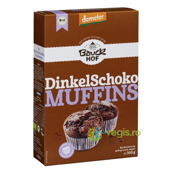 Mix din Spelta pentru Briose cu Ciocolata Demeter Ecologic/Bio 300g, BAUCKHOF, Faina, Tarate, Grau, 1, Vegis.ro