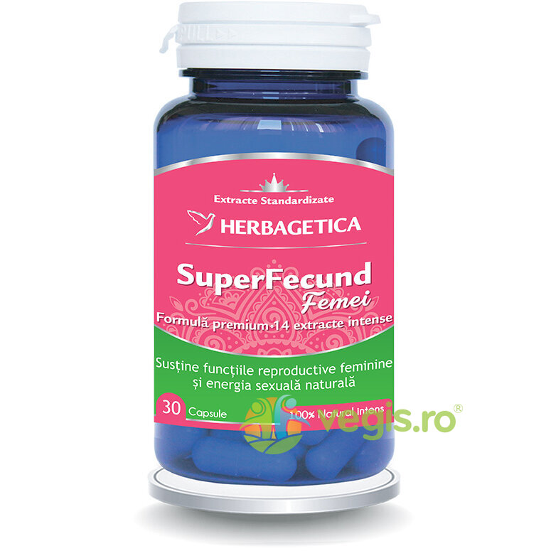 Super Fecund Femei 30cps Herbagetica