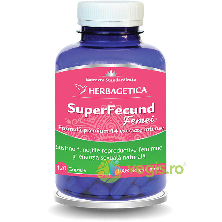 Super Fecund Femei 120cps Herbagetica