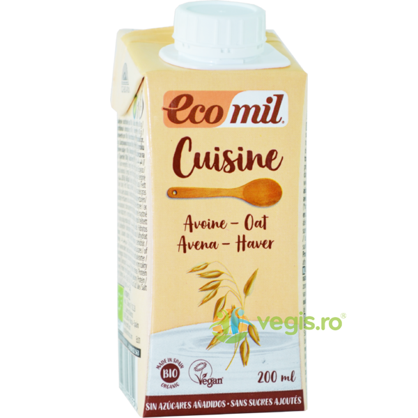 Crema de Ovaz pentru Gatit Ecologica/Bio 200ml, ECOMIL, Alimente BIO/ECO, 1, Vegis.ro