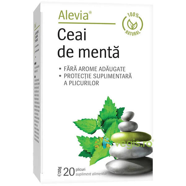Ceai de Menta 20dz, ALEVIA, Ceaiuri doze, 1, Vegis.ro