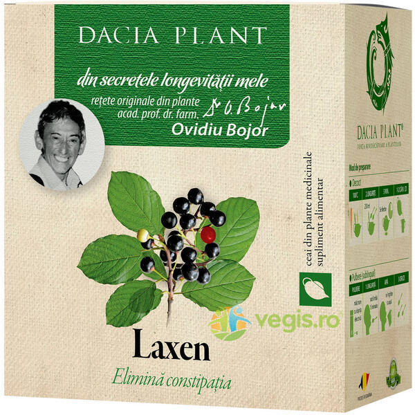 Ceai Laxen (Laxativ) 50g, DACIA PLANT, Ceaiuri vrac, 1, Vegis.ro