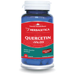 Quercetin + Vitamina D3 30cps HERBAGETICA