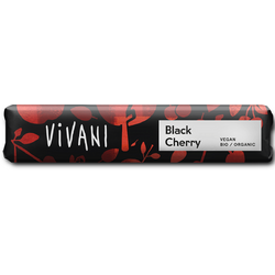 Baton de Ciocolata Neagra cu Cirese Ecologic/Bio 35g VIVANI
