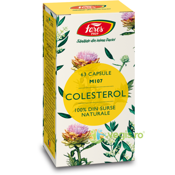 Colesterol (M107) 63cps, FARES, Remedii Capsule, Comprimate, 1, Vegis.ro
