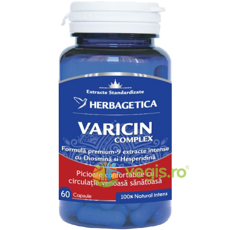 Varicin Complex 60cps, HERBAGETICA, Capsule, Comprimate, 1, Vegis.ro