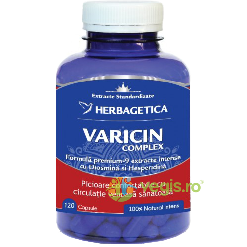 Varicin Complex 120cps, HERBAGETICA, Capsule, Comprimate, 1, Vegis.ro