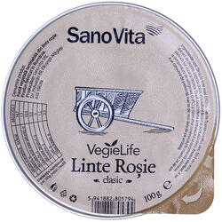 Pasta Vegetala Tartinabila din Linte Rosie 100g SANOVITA