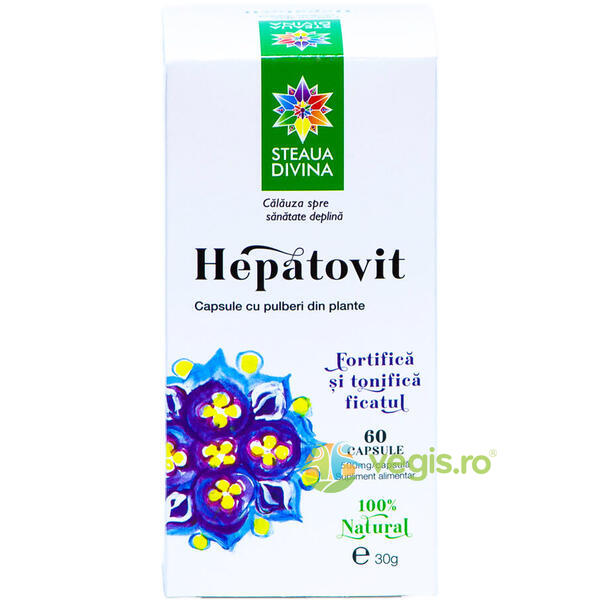 Hepatovit  60cps, STEAUA DIVINA, Capsule, Comprimate, 1, Vegis.ro