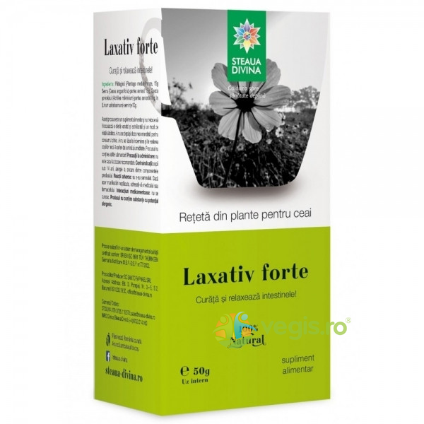 Ceai Laxativ Forte 50g, STEAUA DIVINA, Ceaiuri vrac, 1, Vegis.ro