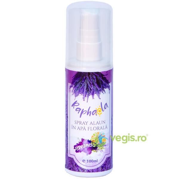 Deodorant Spray Alaun in Apa Florala cu Lavanda 100ml, STEAUA DIVINA, Deodorante naturale, 1, Vegis.ro