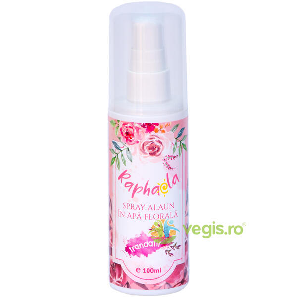 Deodorant Spray Alaun in Apa Florala de Trandafir 100ml, STEAUA DIVINA, Deodorante naturale, 1, Vegis.ro