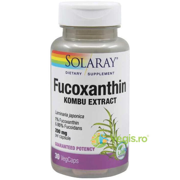 Fucoxanthin 30cps Secom,, SOLARAY, Capsule, Comprimate, 1, Vegis.ro