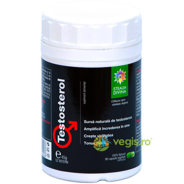 Testosterol (Testosteron Natural) 90cps, STEAUA DIVINA, Capsule, Comprimate, 1, Vegis.ro