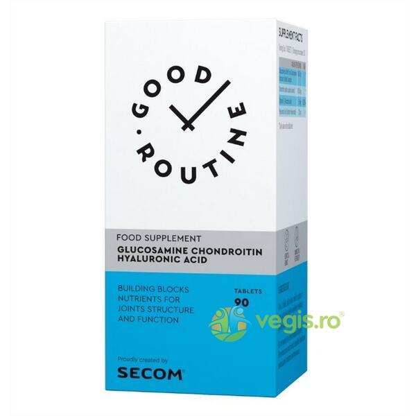 Glucosamine Chondroitin Hyaluronic Acid 90cpr Secom,, GOOD ROUTINE, Capsule, Comprimate, 1, Vegis.ro
