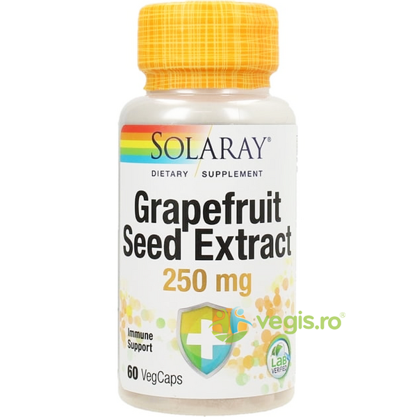 Grapefruit Seed Extract 60cps Secom,, SOLARAY, Imunitate, 1, Vegis.ro