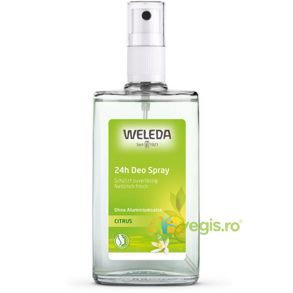 Deodorant Spray cu Citrice 100ml, WELEDA, Deodorante naturale, 1, Vegis.ro