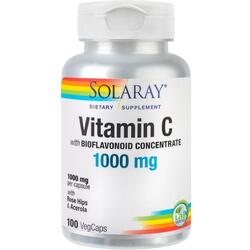 Vitamina C 1000mg 100cps Secom, SOLARAY