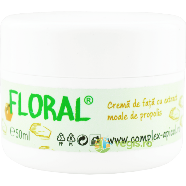 Crema de Fata cu Propolis Floral 50ml, COMPLEX APICOL, Cosmetice ten, 1, Vegis.ro