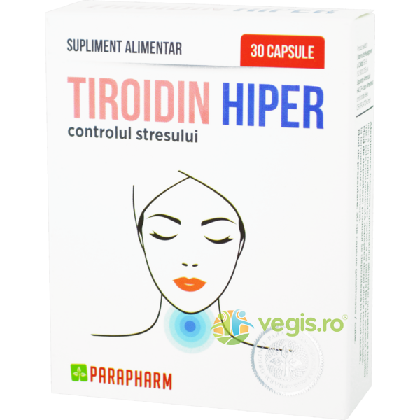 Tiroidin Hiper 30cps, QUANTUM PHARM, Capsule, Comprimate, 1, Vegis.ro