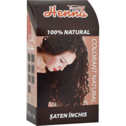 Vopsea pentru Par cu Henna Saten Inchis 100g KIAN COSMETICS