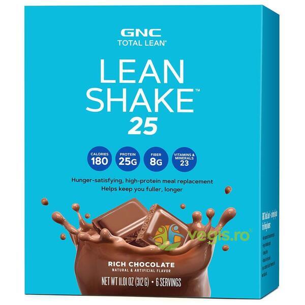 Shake Proteic cu Aroma de Ciocolata Total Lean 6 plicuri x 52g, GNC, Pulberi & Pudre, 2, Vegis.ro