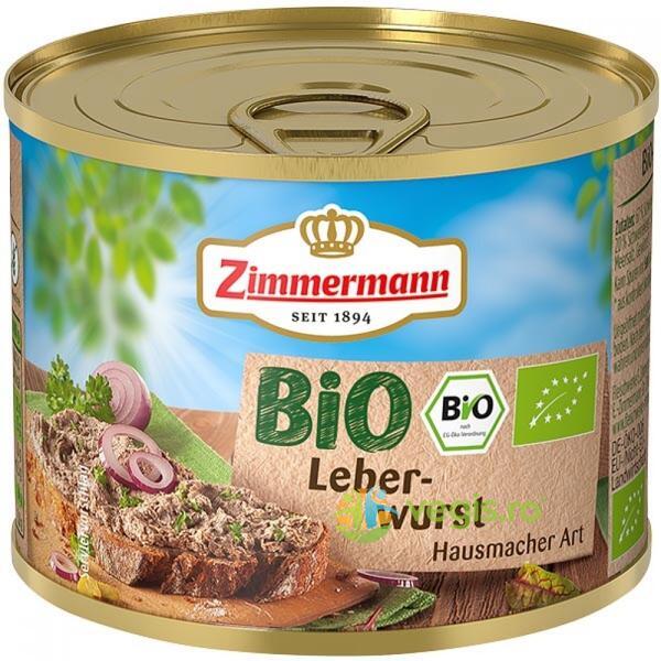Pate de Ficat fara Gluten Ecologic/Bio 200g, ZIMMERMANN, Creme tartinabile, 1, Vegis.ro