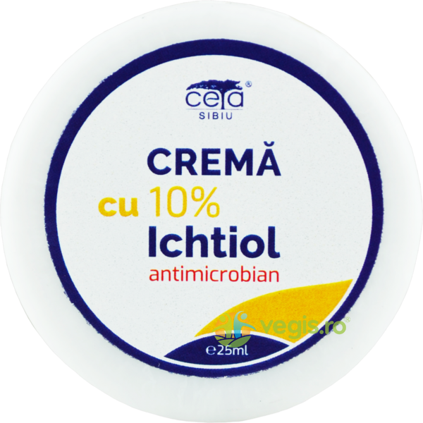 Crema cu 10% Ichtiol 25ml, CETA SIBIU, Unguente, Geluri Naturale, 1, Vegis.ro