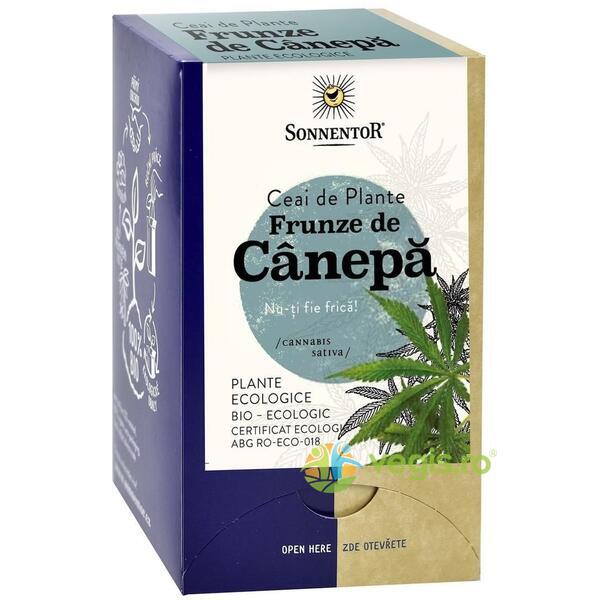 Ceai Frunze de Canepa Ecologic/Bio 18dz, SONNENTOR, Ceaiuri doze, 1, Vegis.ro
