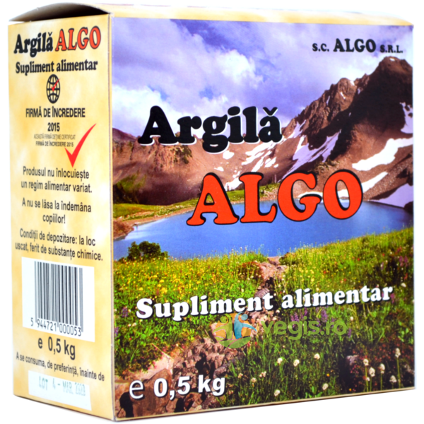 Argila Algo 500g, ALGO, Detoxifiere, 1, Vegis.ro