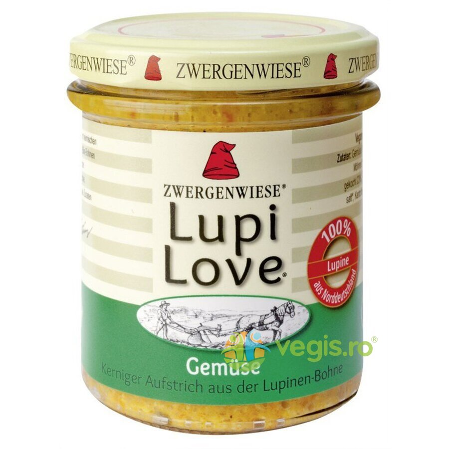 Crema Tartinabila cu Lupin si Legume fara Gluten Lupi Love Ecologica/Bio 165g