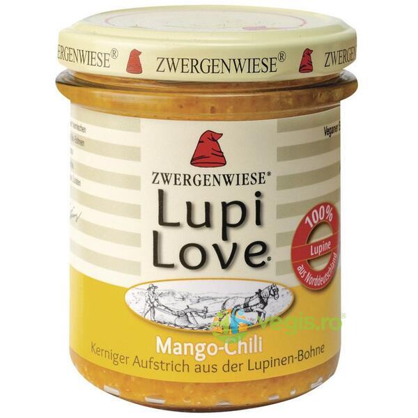 Crema Tartinabila din Lupin cu Mango si Chilli fara Gluten Lupi Love Ecologica/Bio 165g, ZWERGENWIESE, Creme tartinabile, 1, Vegis.ro
