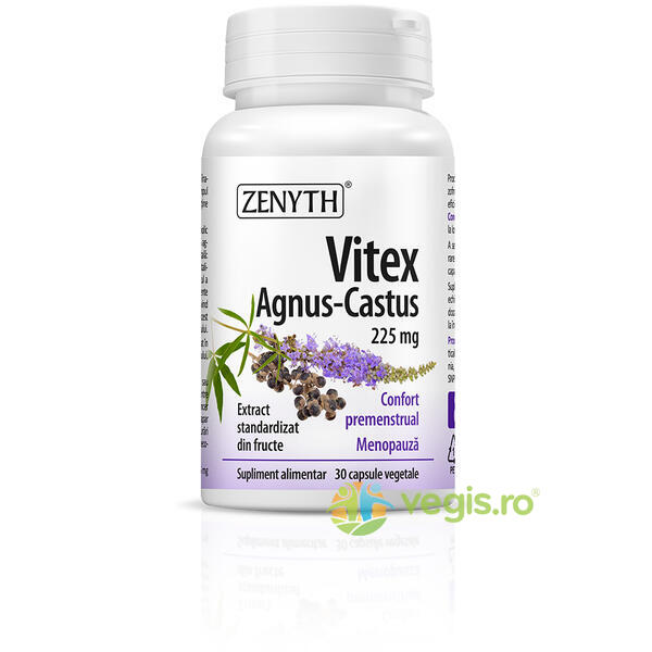Vitex Agnus-Castus 225mg 30cps, ZENYTH PHARMA, Capsule, Comprimate, 1, Vegis.ro