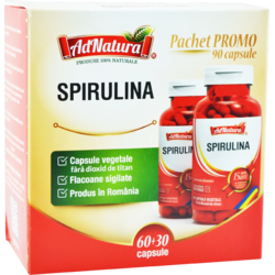 Pachet Spirulina 60cps+30cps ADNATURA