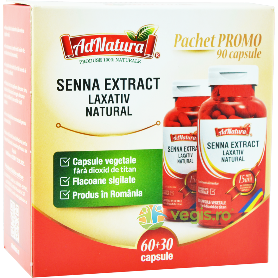 Pachet Senna Extract 60cps+30cps