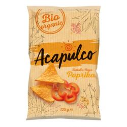 Tortilla Chips cu Boia Ecologice/Bio 125g ACAPULCO