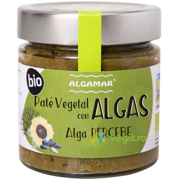 Pate Vegetal cu Alge Percebe Ecologic/Bio 180g, ALGAMAR, Creme tartinabile, 1, Vegis.ro