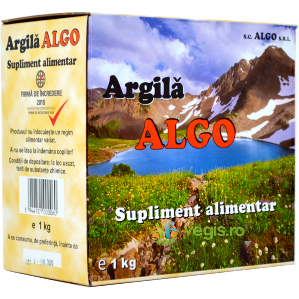 Argila Algo 1kg, ALGO, Detoxifiere, 1, Vegis.ro