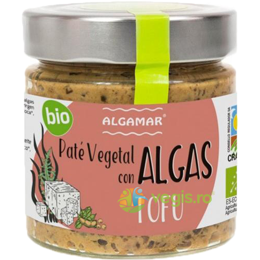 Pate Vegetal cu Alge si Tofu Ecologic/Bio 180g, ALGAMAR, Creme tartinabile, 1, Vegis.ro