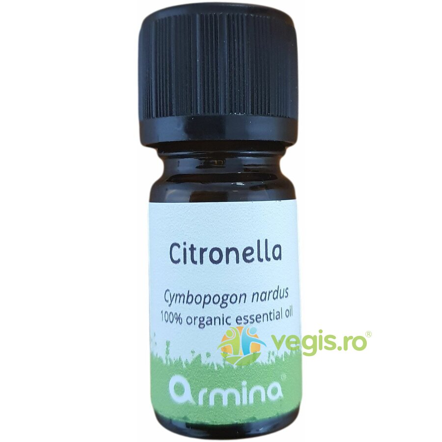 Ulei Esential de Citronella (Cympbopogon Nardus) Ecologic/Bio 5ml (Cympbopogon Remedii