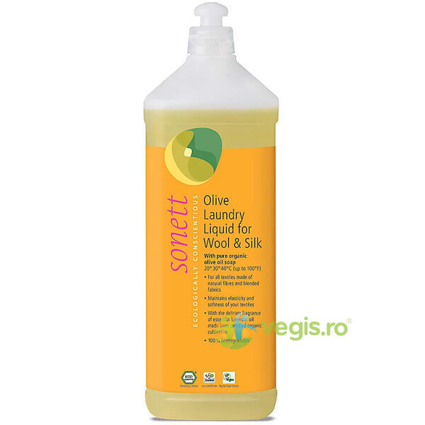 Detergent Lichid pentru Lana si Matase Ecologic/Bio 1L, SONETT, Detergenti de Rufe, 1, Vegis.ro